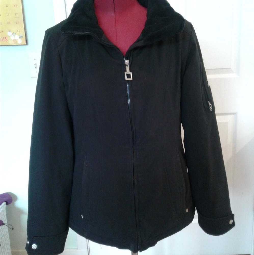 Warm black winter coat